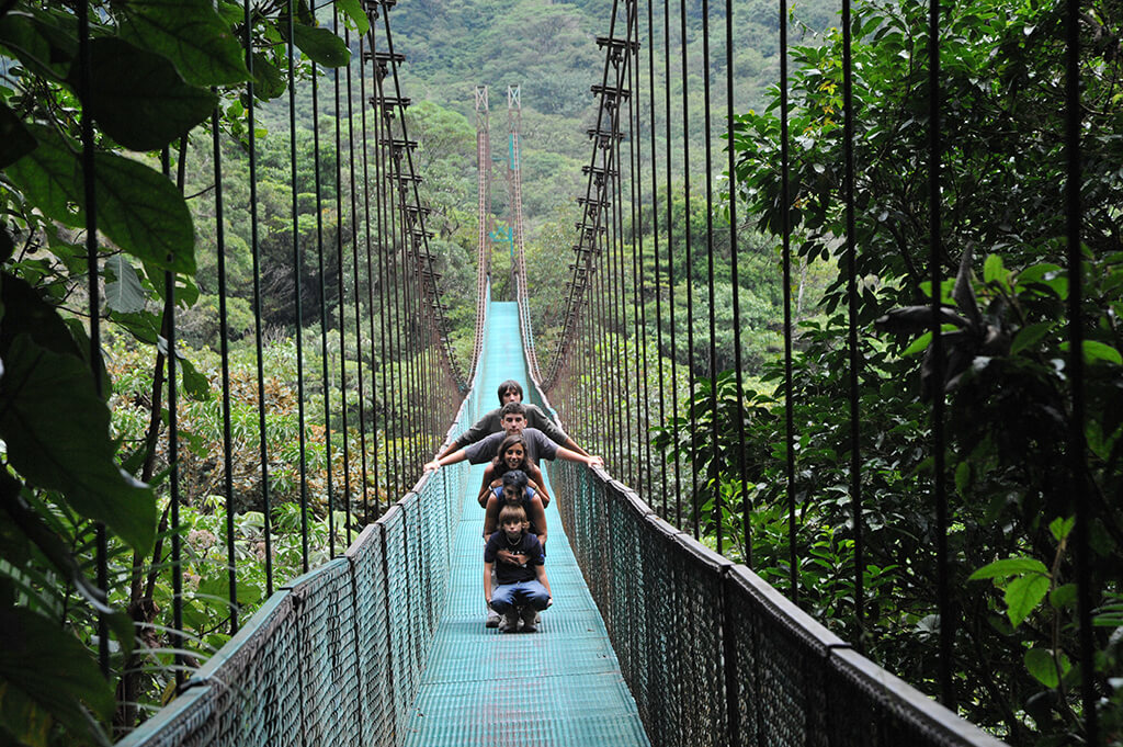 Hanging bridges in Monteverde