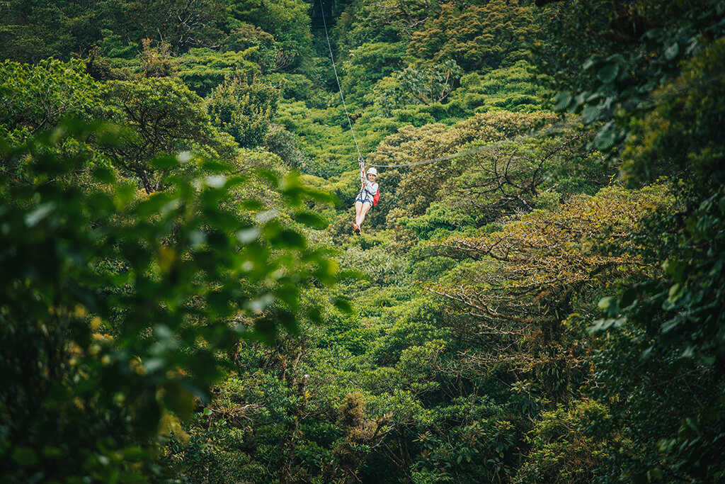 Ziplining in Monteverde